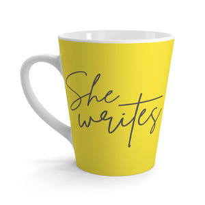 She Writes Latte Mug
